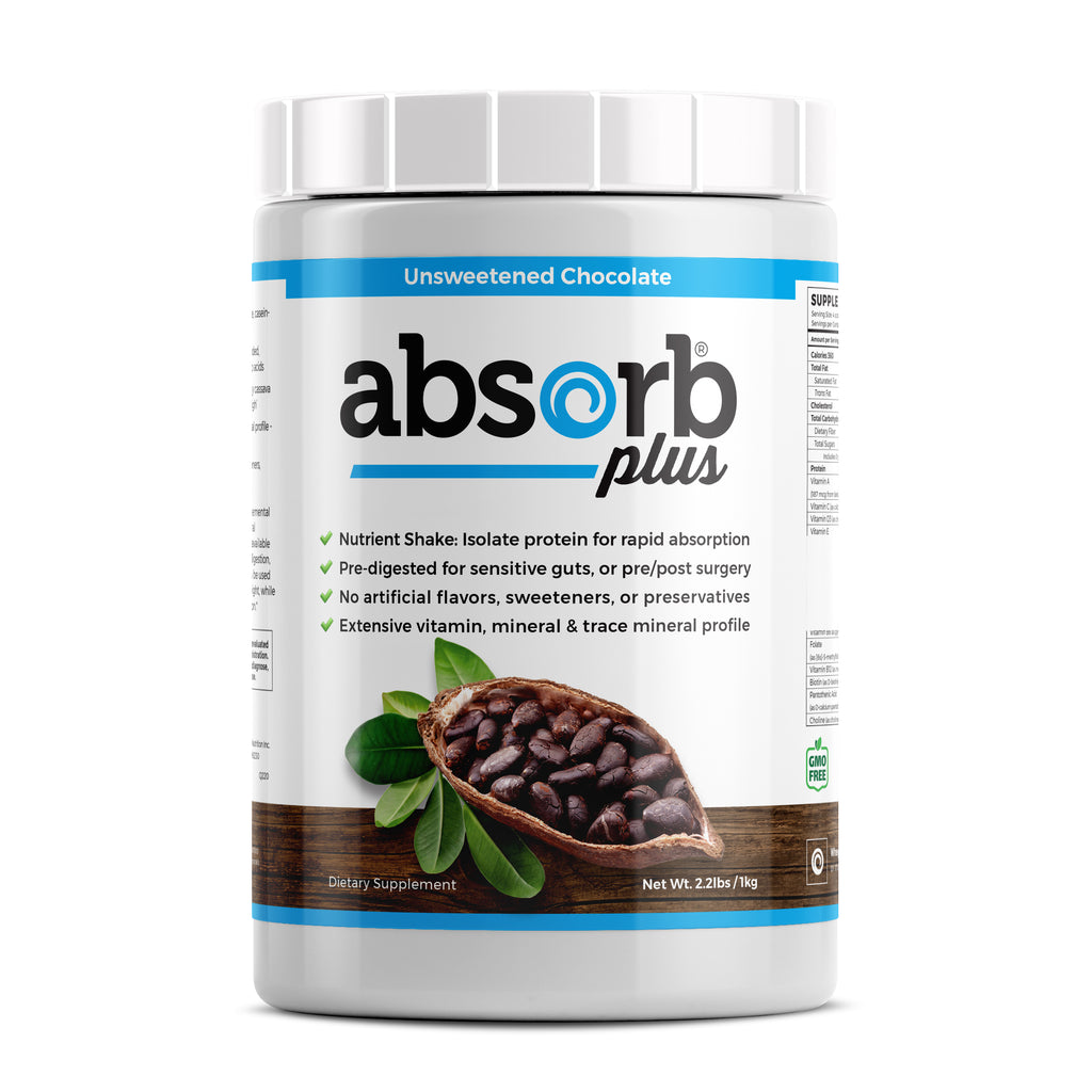 Absorb Plus Unsweetened Chocolate 10 Servings (2.2 lbs)