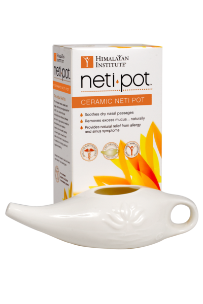 Ceramic Neti Pot with Instructions