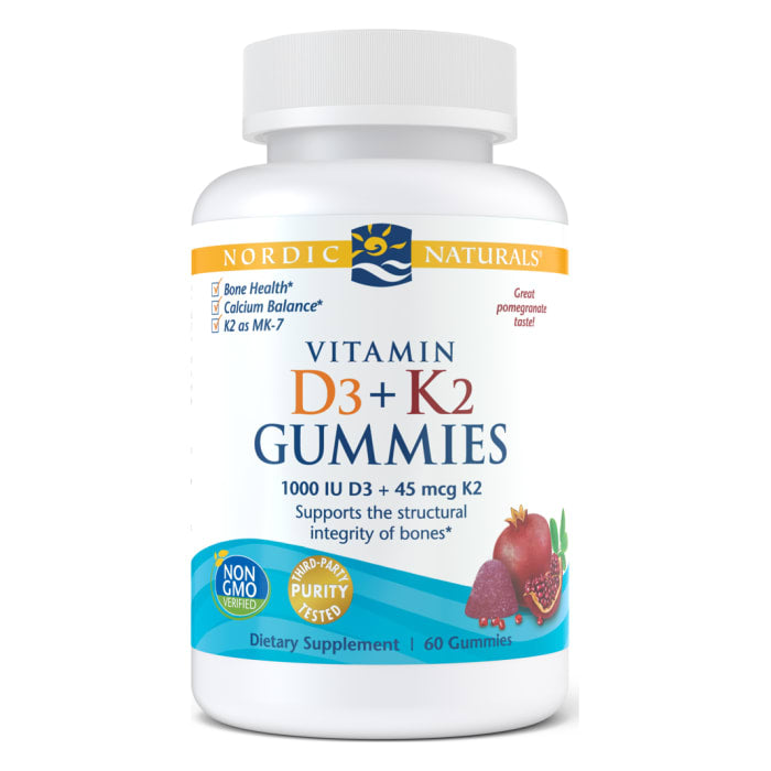 Vitamin D3 + K2 Gummies (1000 IU D3 + 45 mcg K2)
