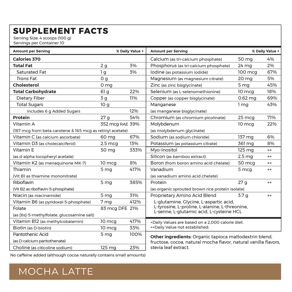 Absorb Plus VEGAN Mocha Latte - 10 Servings (2.2 lbs)