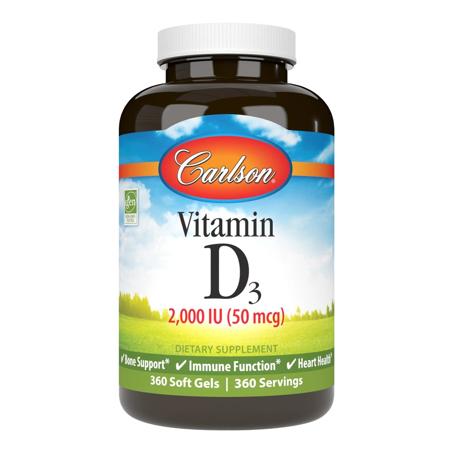 Vitamin D3 2,000 IU (50 mcg) - 360 softgels