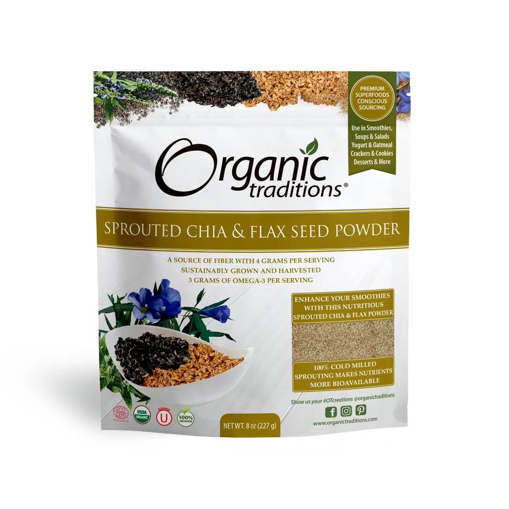 Sprouted Chia/Flax Seed Powder - 16 oz/454 g